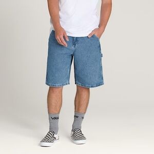 Vans Drill Chore Loose Denim Jean Shorts Stonewash Blue Jorts 28 Men's Cotton